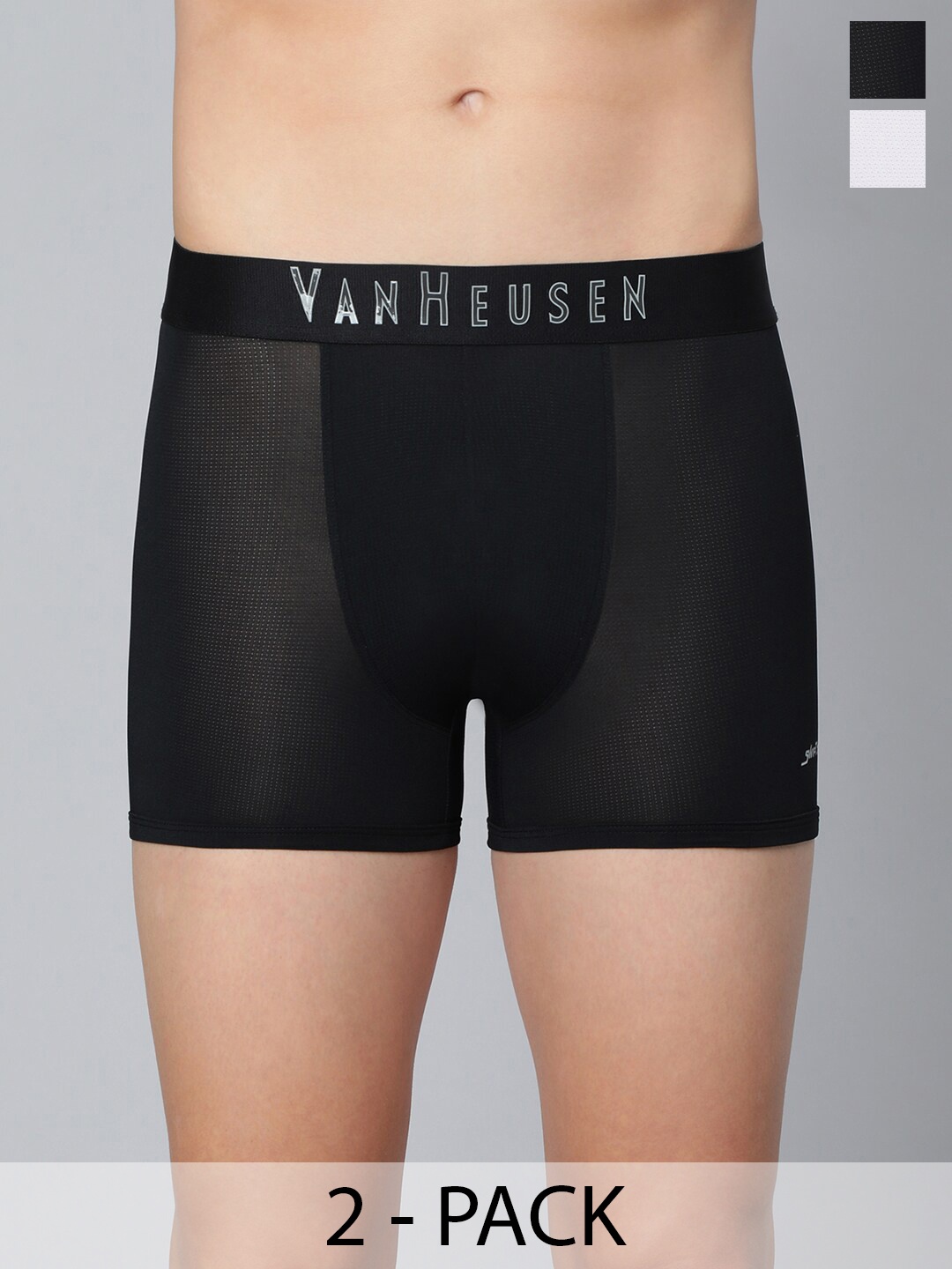 

Van Heusen Pack Of 2 Swift Dry Trunks, Black