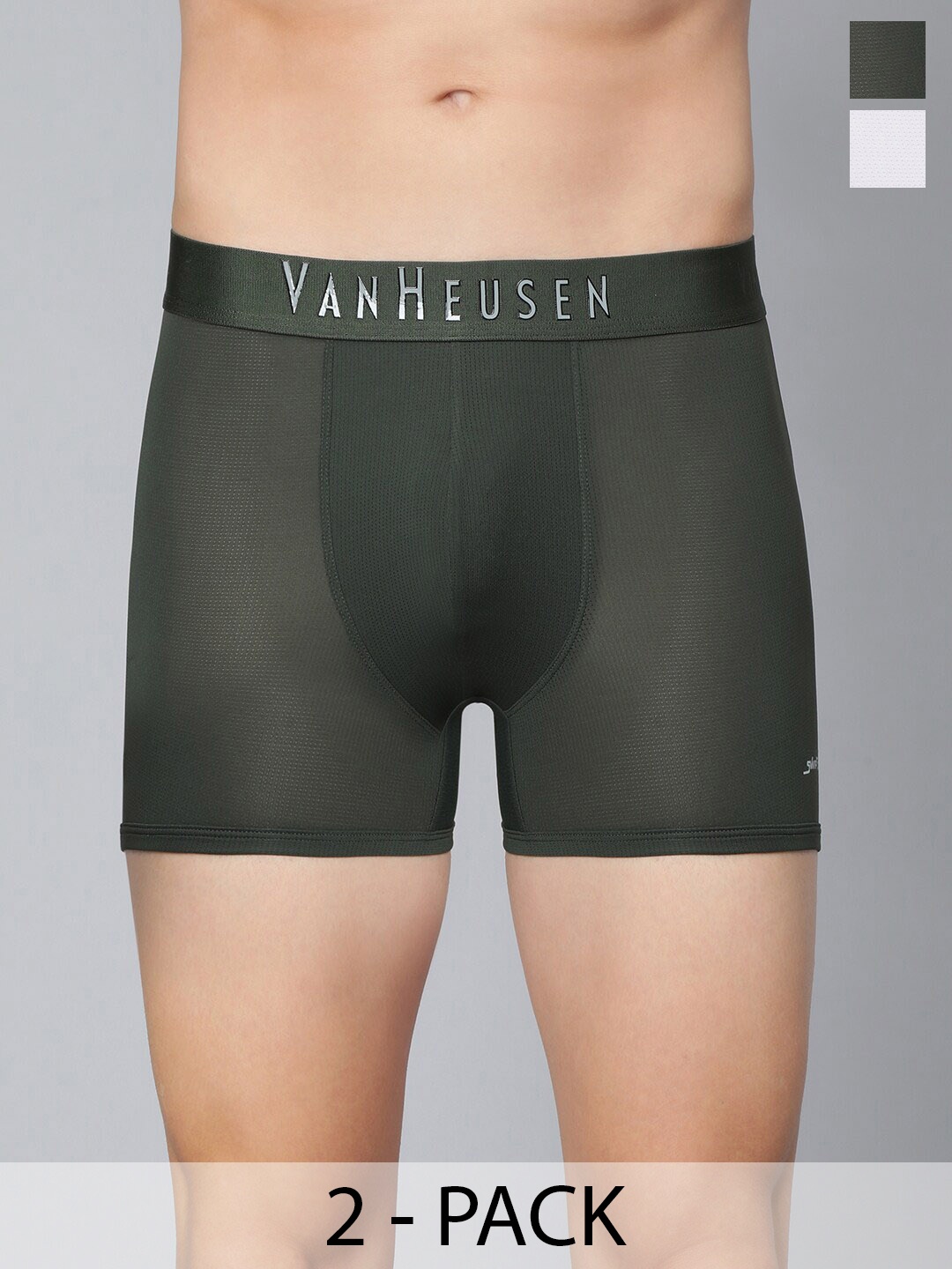

Van Heusen Pack Of 2 Swift Dry Trunks, Olive