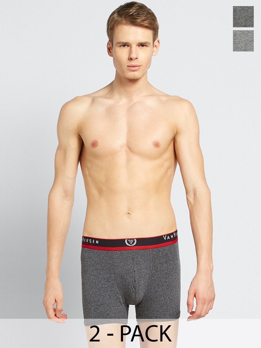 

Van Heusen Pack Of 2 Ultra Soft Trunks, Charcoal