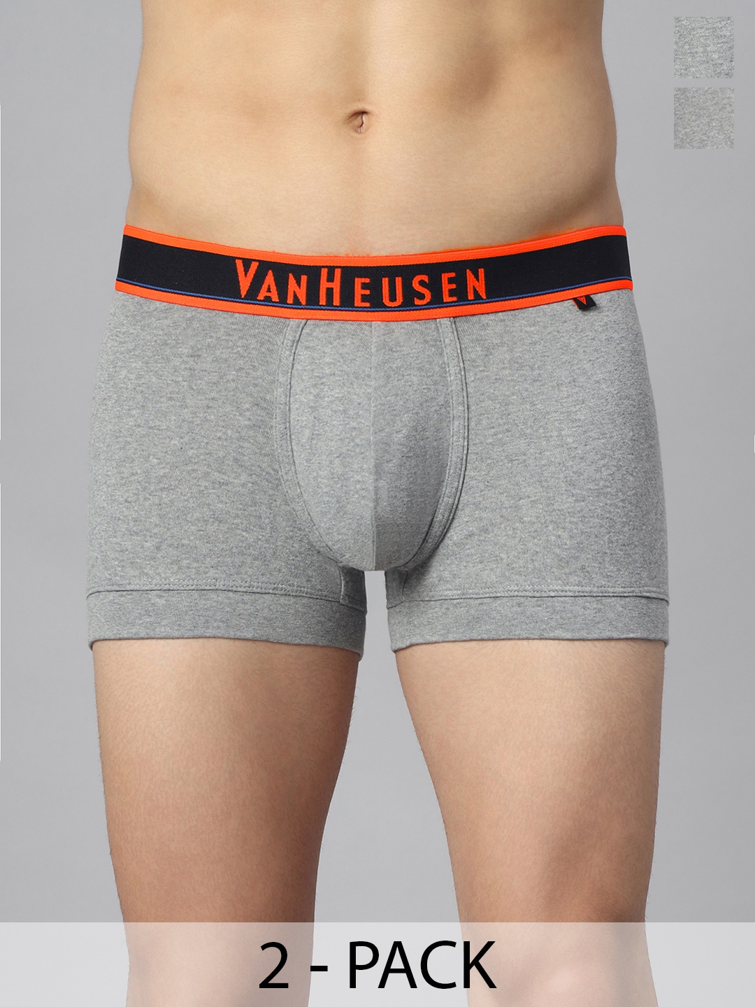 

Van Heusen Pack Of 2 Ultra Soft Trunks, Grey
