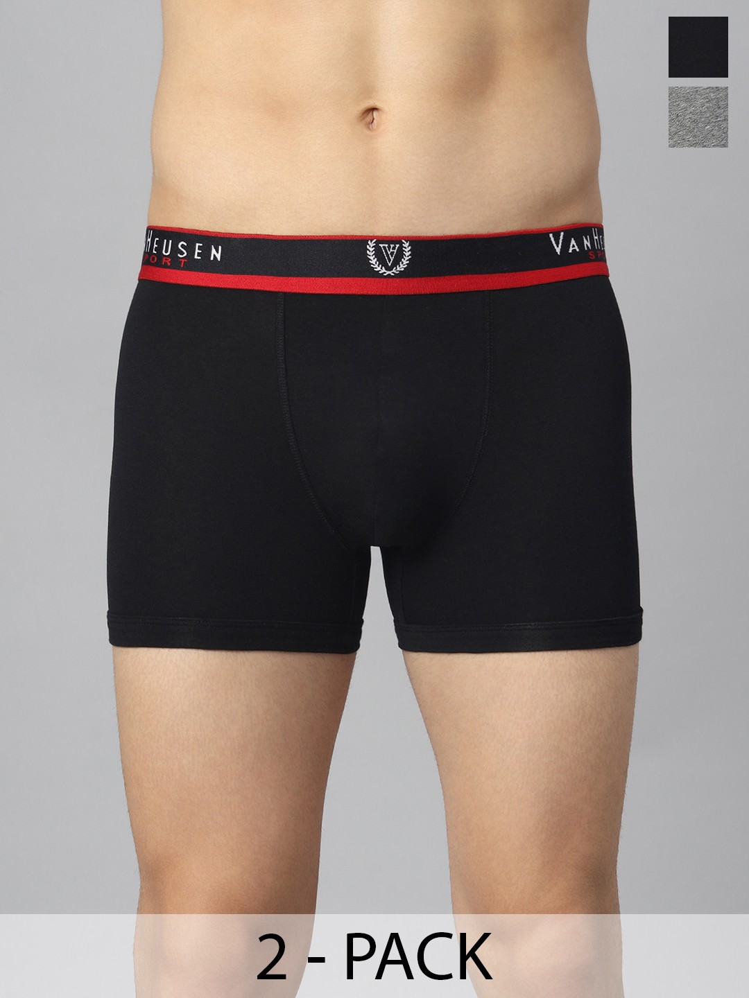 

Van Heusen Pack Of 2 Ultra Soft Trunks, Black