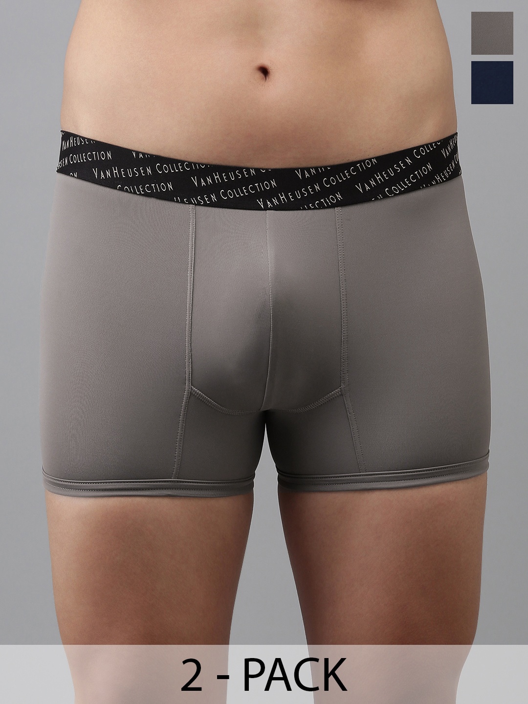 

Van Heusen Pack Of 2 Ultra Soft Trunks, Charcoal