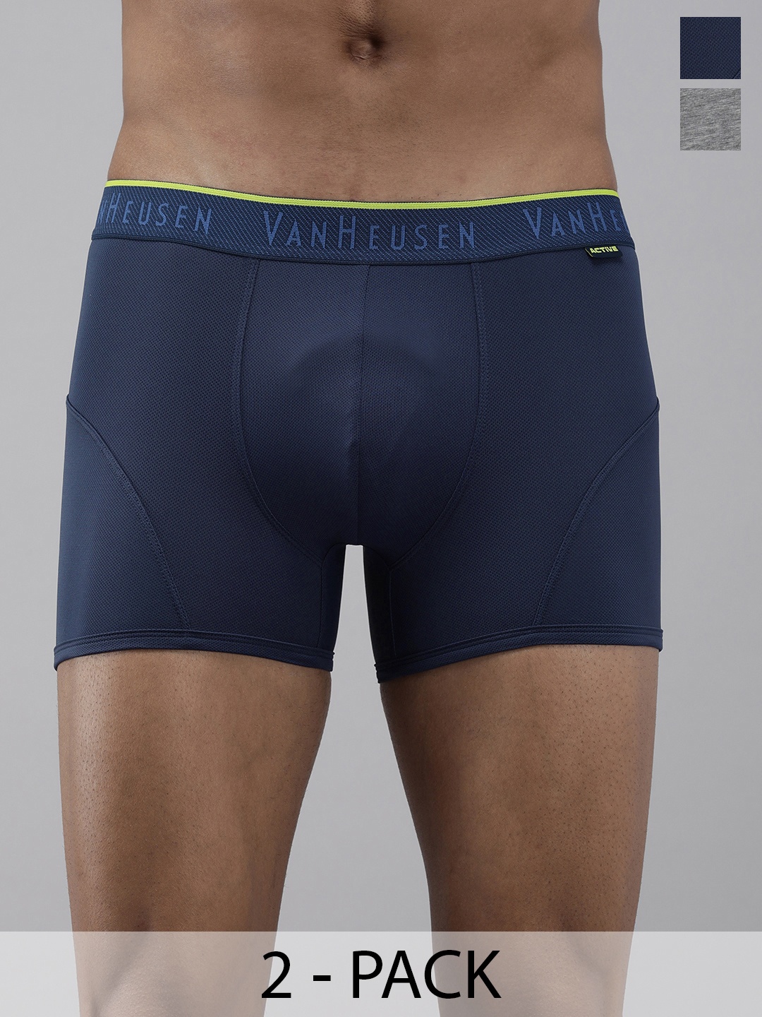 

Van Heusen Pack Of 2 Ultra Soft Trunks, Navy blue