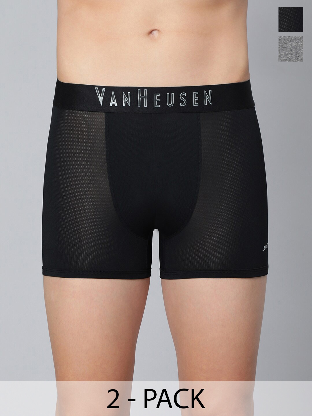 

Van Heusen Pack Of 2 Ultra Soft Trunks, Black