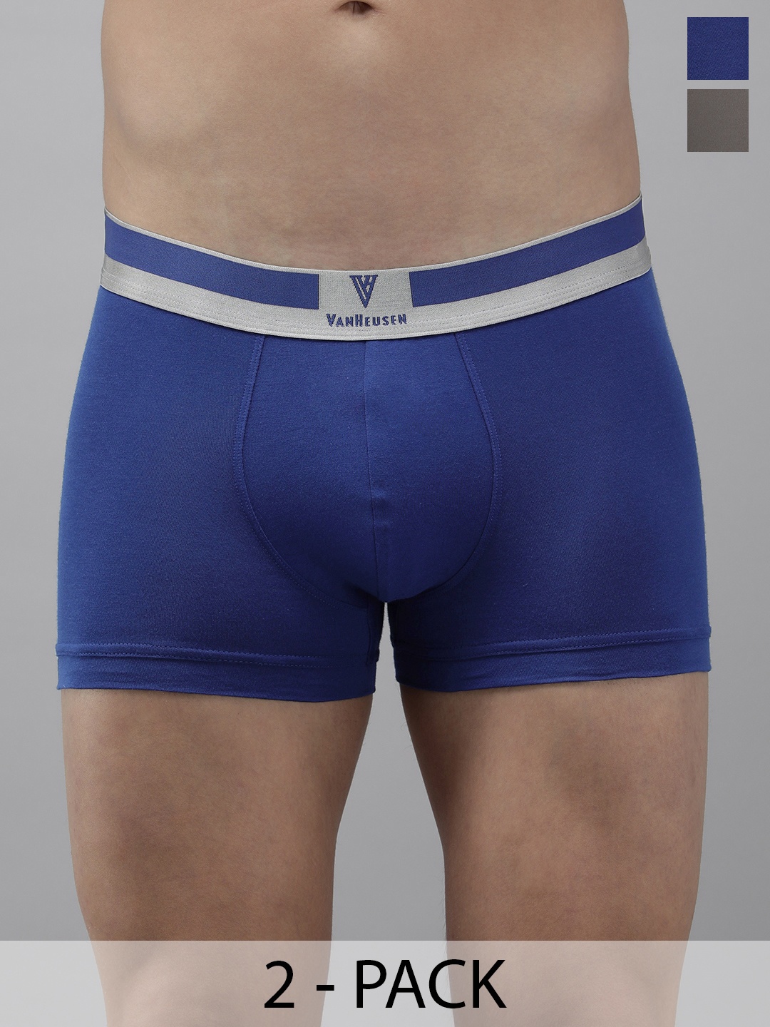 

Van Heusen Pack Of 2 Ultra Soft Trunks, Blue