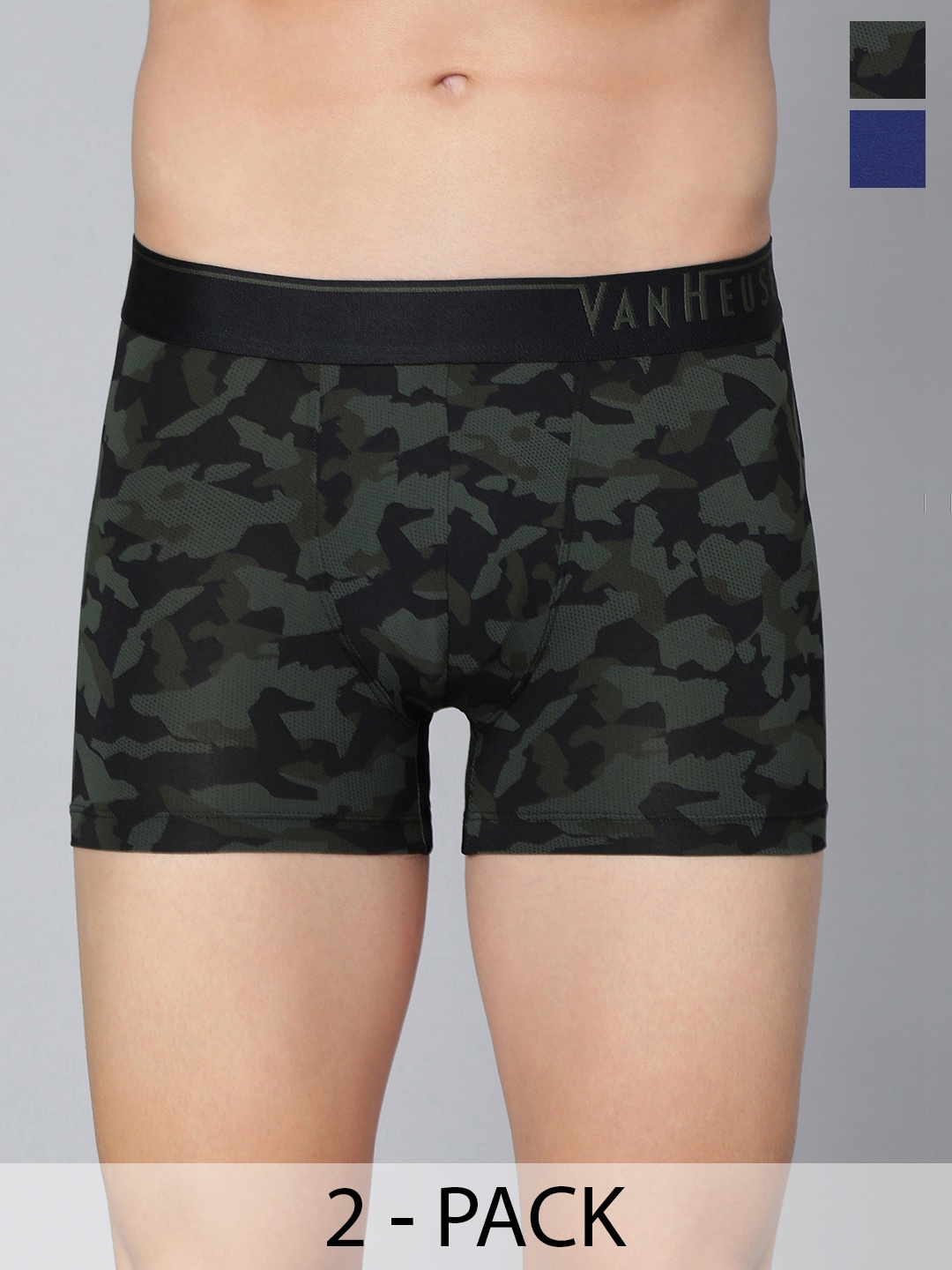 

Van Heusen Pack Of 2 Ultra Soft Trunks, Black
