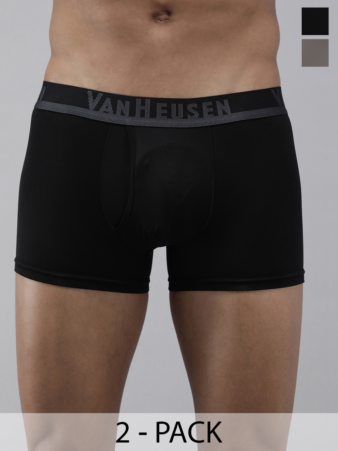 

Van Heusen Pack Of 2 Ultra Soft Trunks, Black