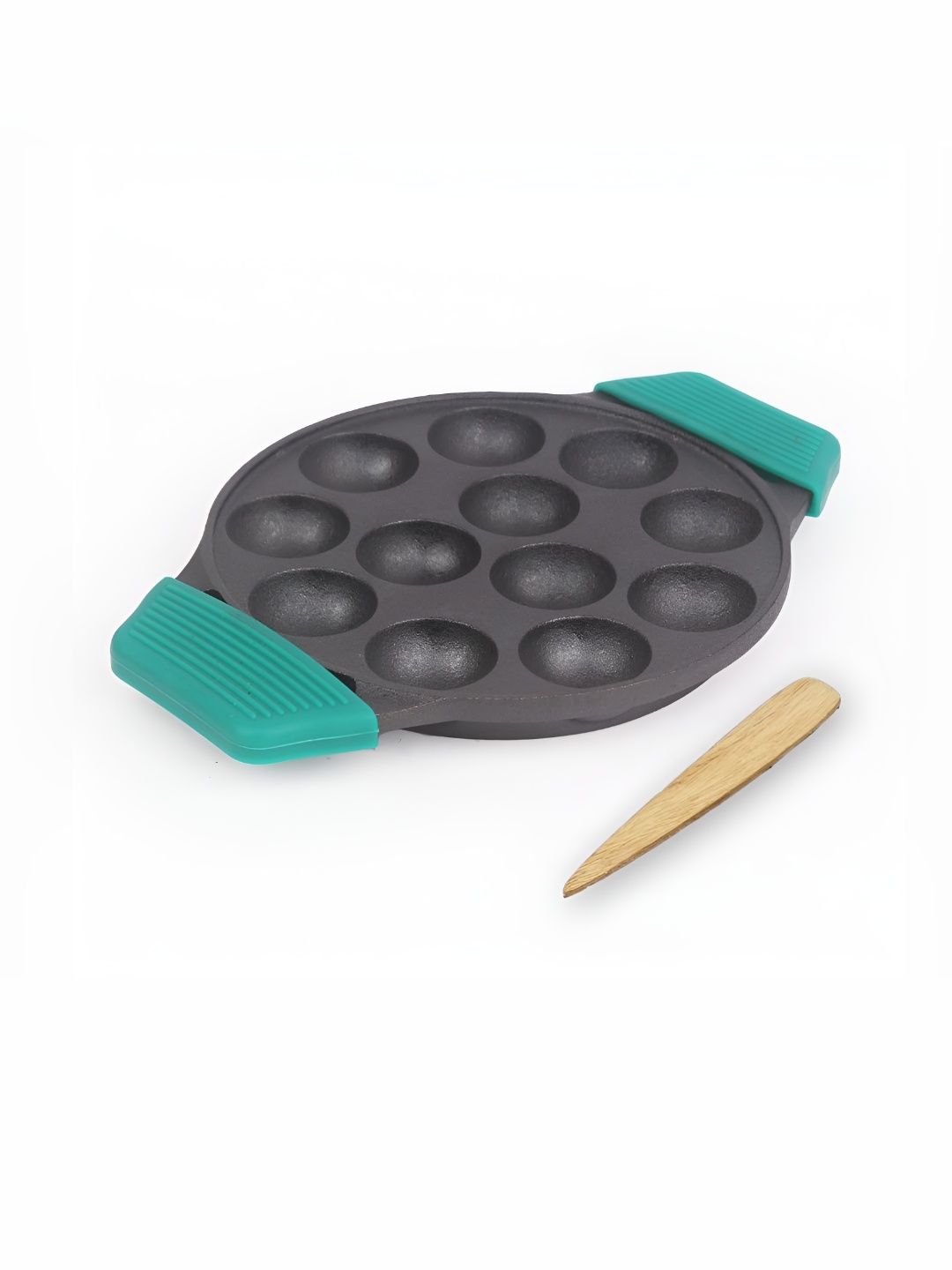 

The Indus Valley Black & Green Induction Base Appam Patra