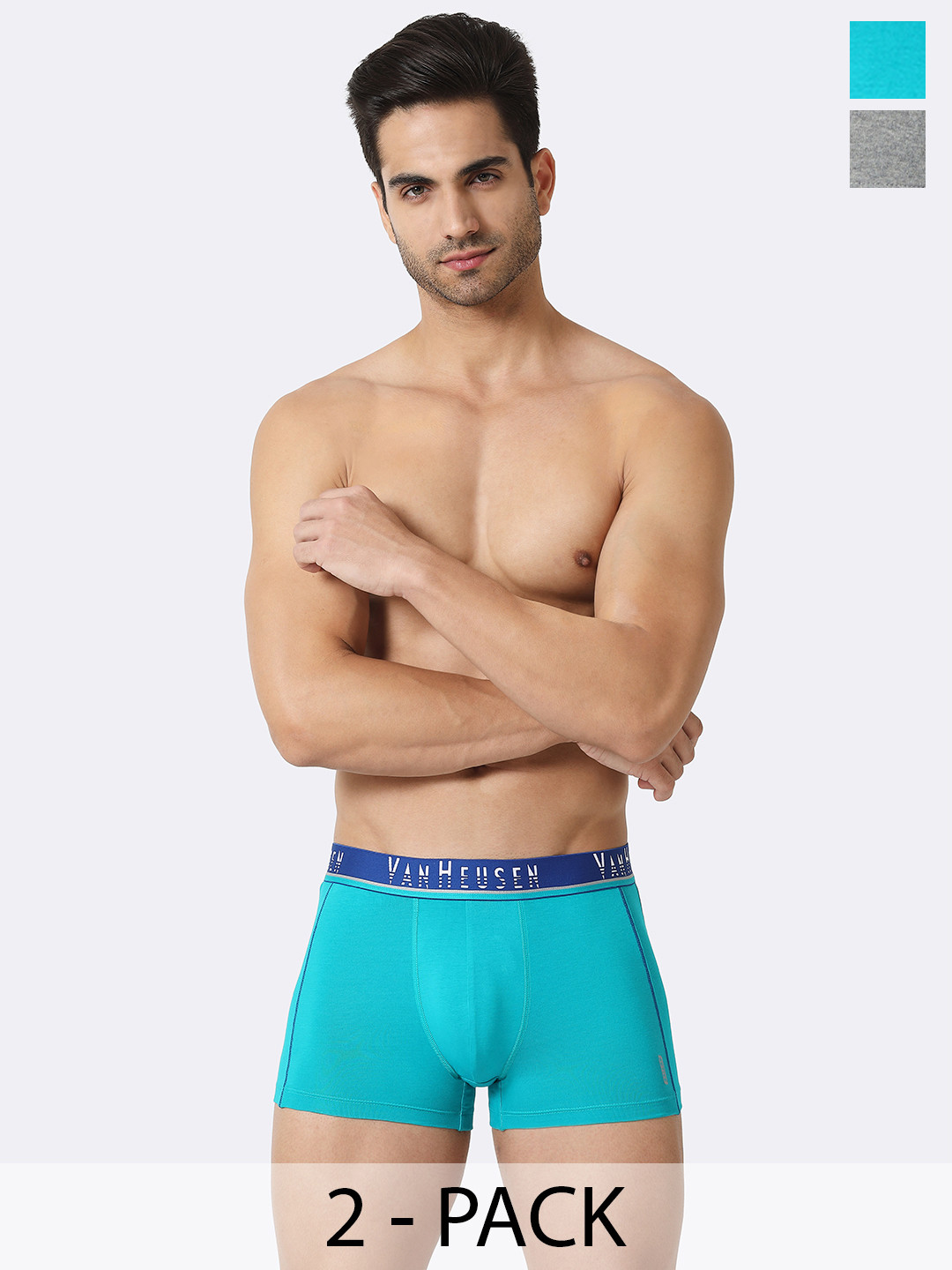 

Van Heusen Pack Of 2 Mid-Rise Trunk 10590848-1-12540350, Sea green