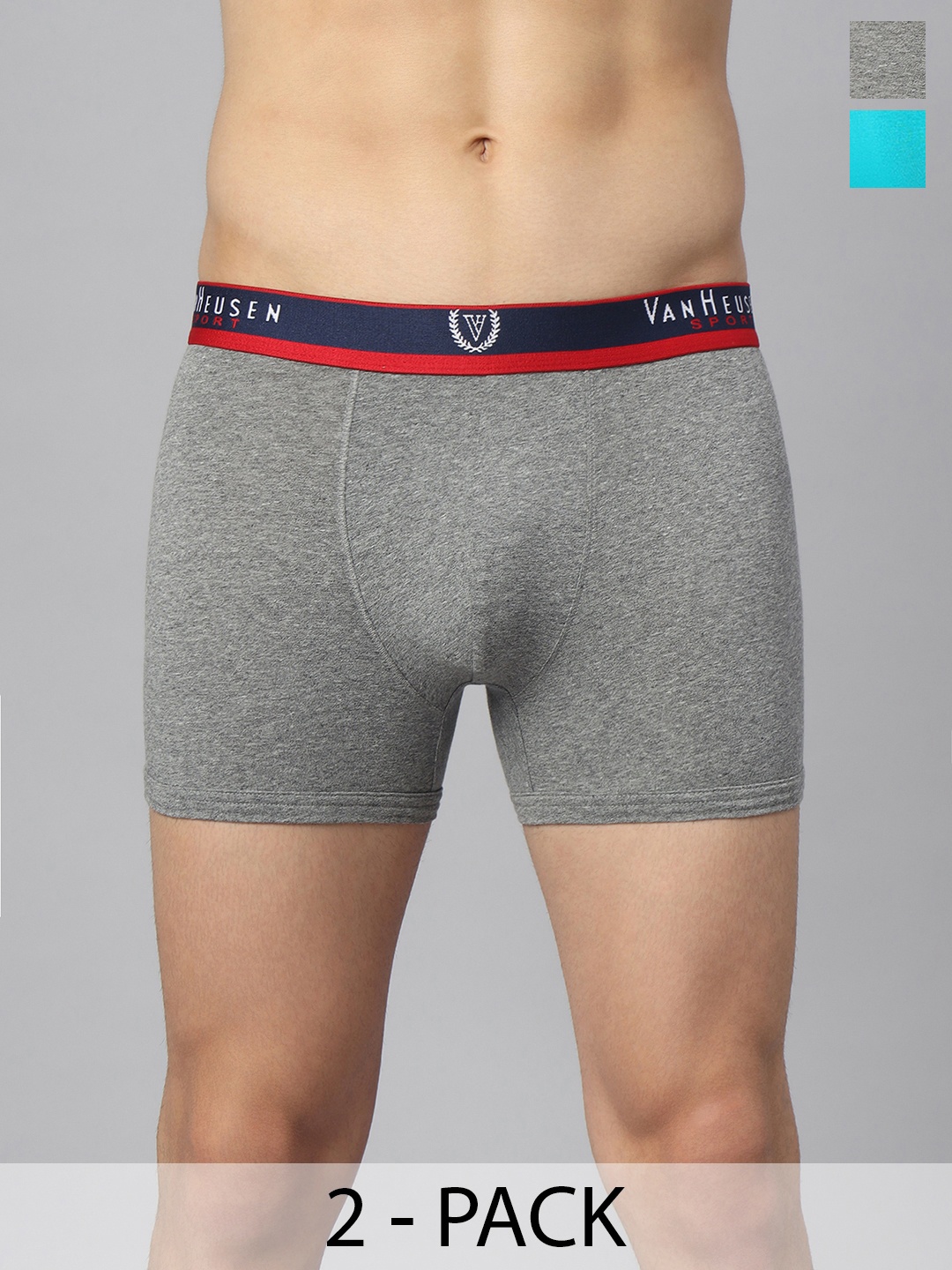 

Van Heusen Pack Of 2 Mid-Rise Trunk 10590848-1-12540352, Grey