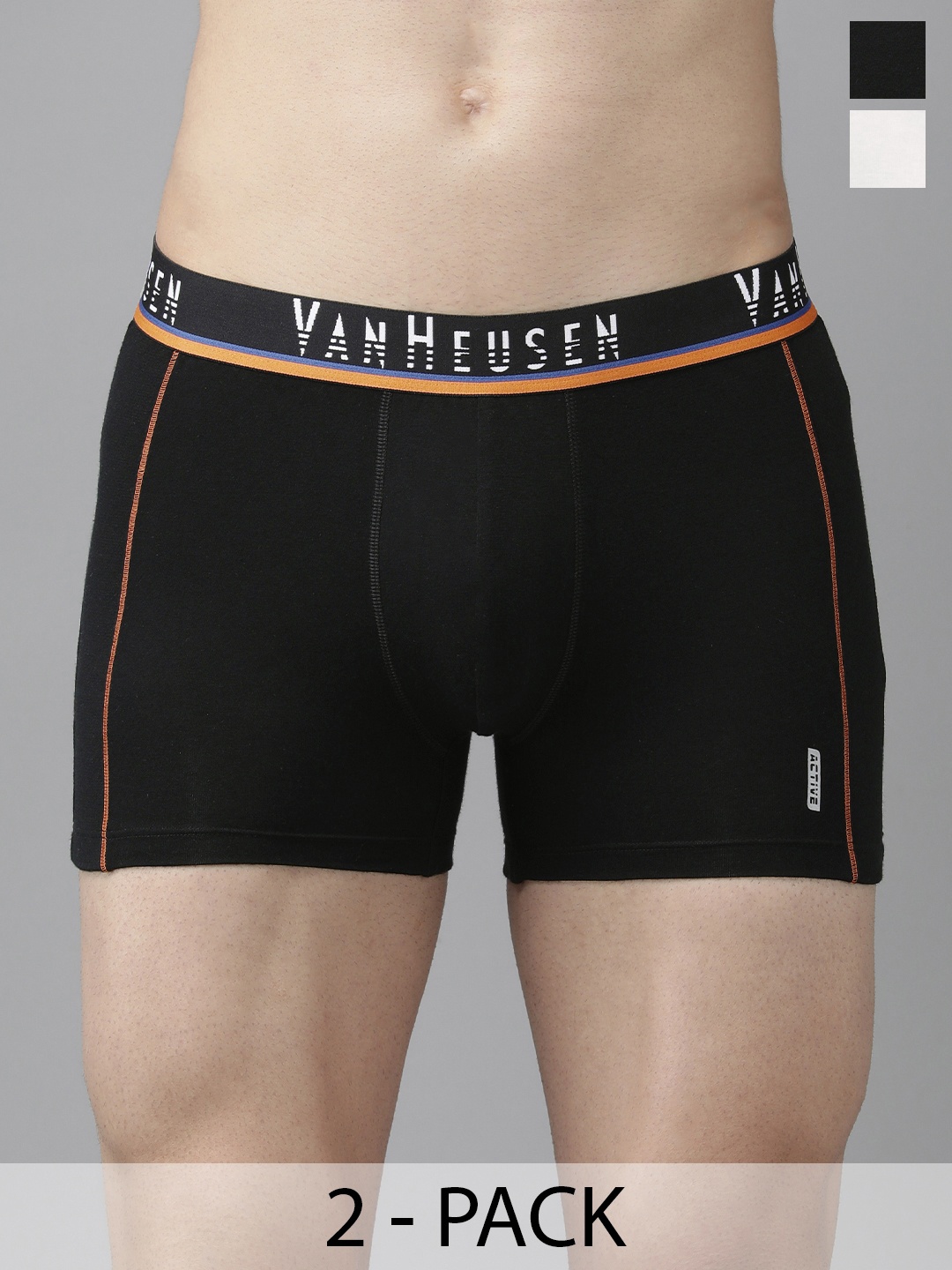 

Van Heusen Pack Of 2 Mid-Rise Trunk 10591196-1-10591006, Black