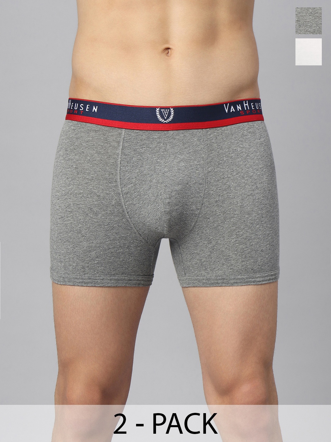 

Van Heusen Pack Of 2 Swift Dry Trunks, Grey