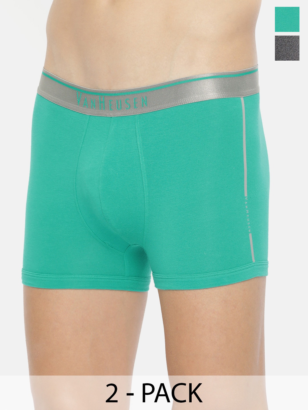 

Van Heusen Pack Of 2 Swift Dry Trunks, Sea green