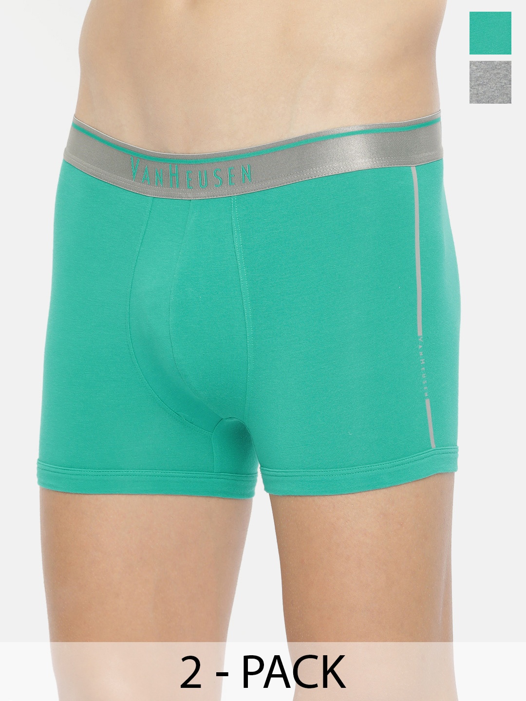 

Van Heusen Pack Of 2 Swift Dry Trunks, Sea green