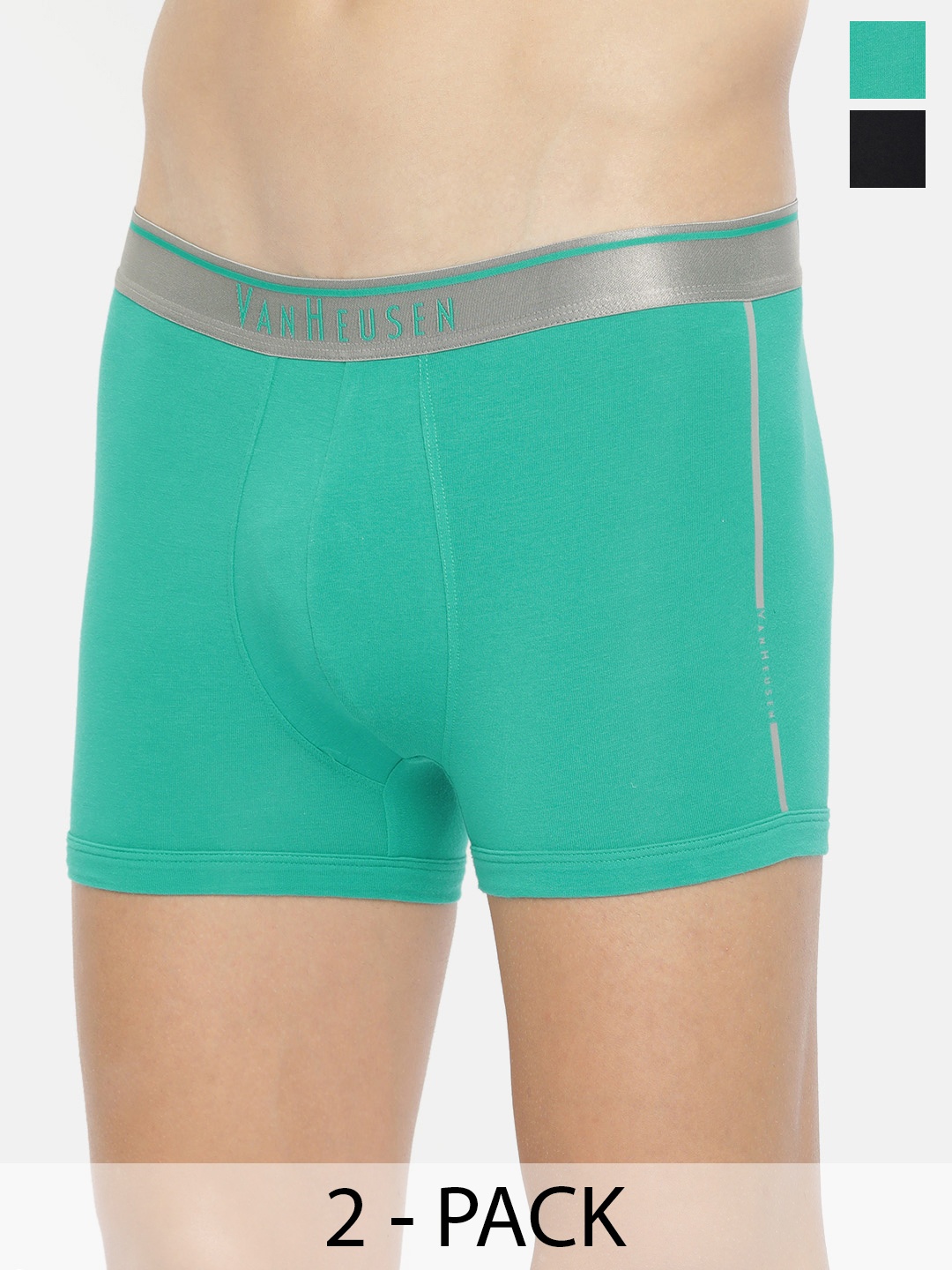 

Van Heusen Pack Of 2 Anti Bacterial Trunks, Sea green