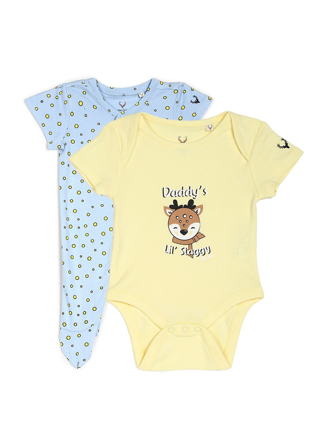 

Allen Solly Junior Printed Pure Cotton Baby Apparel Gift Set, Blue