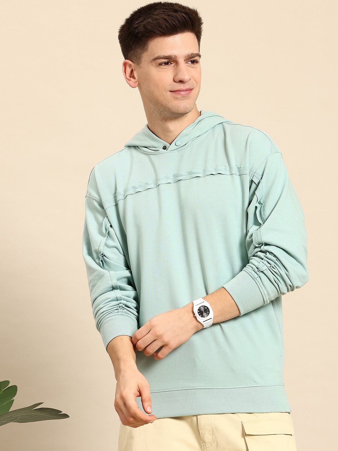 

Mast & Harbour Hooded Sweatshirt, Blue