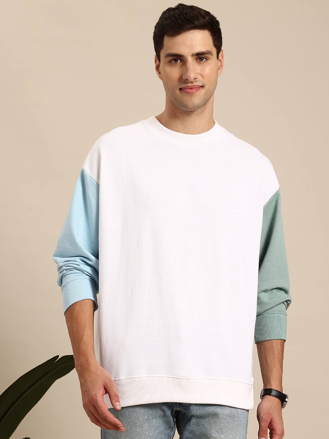 

Mast & Harbour Longline Sweatshirt, White