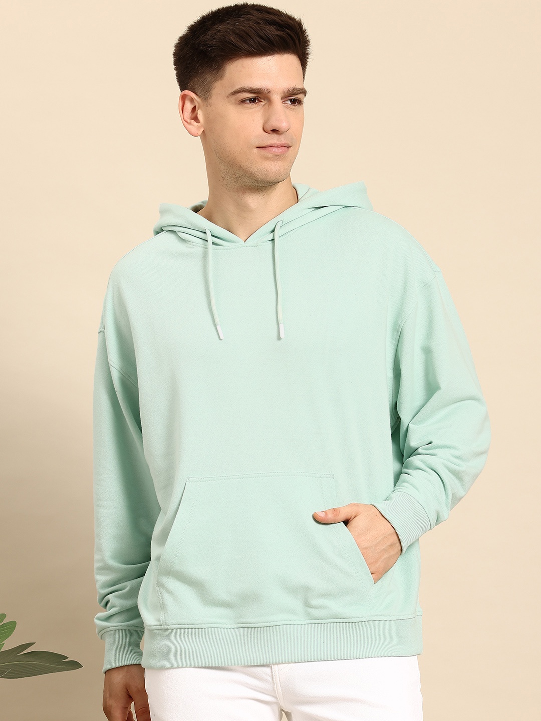 

Mast & Harbour Hooded Sweatshirt, Sea green