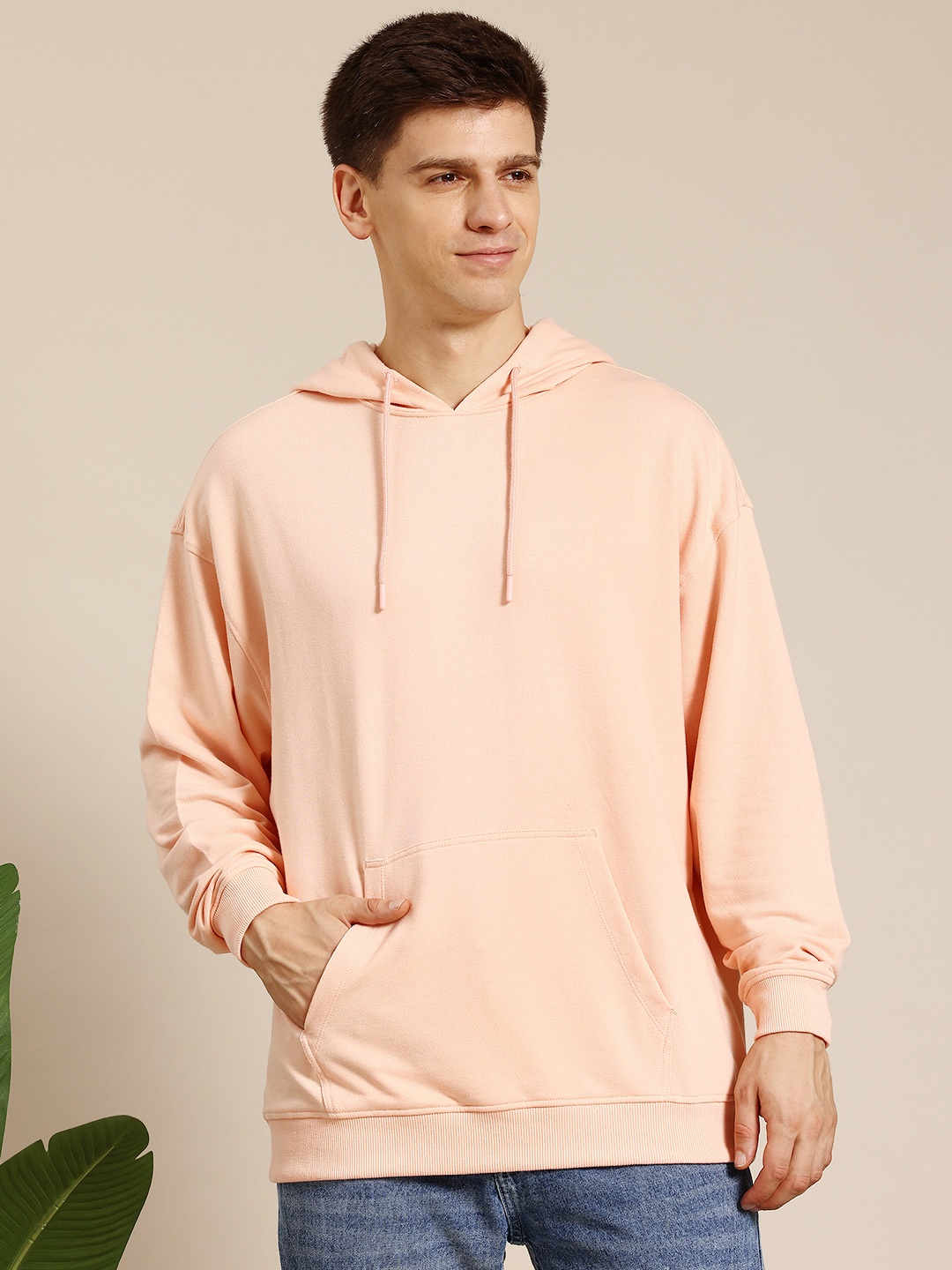 

Mast & Harbour Hooded Sweatshirt, Peach