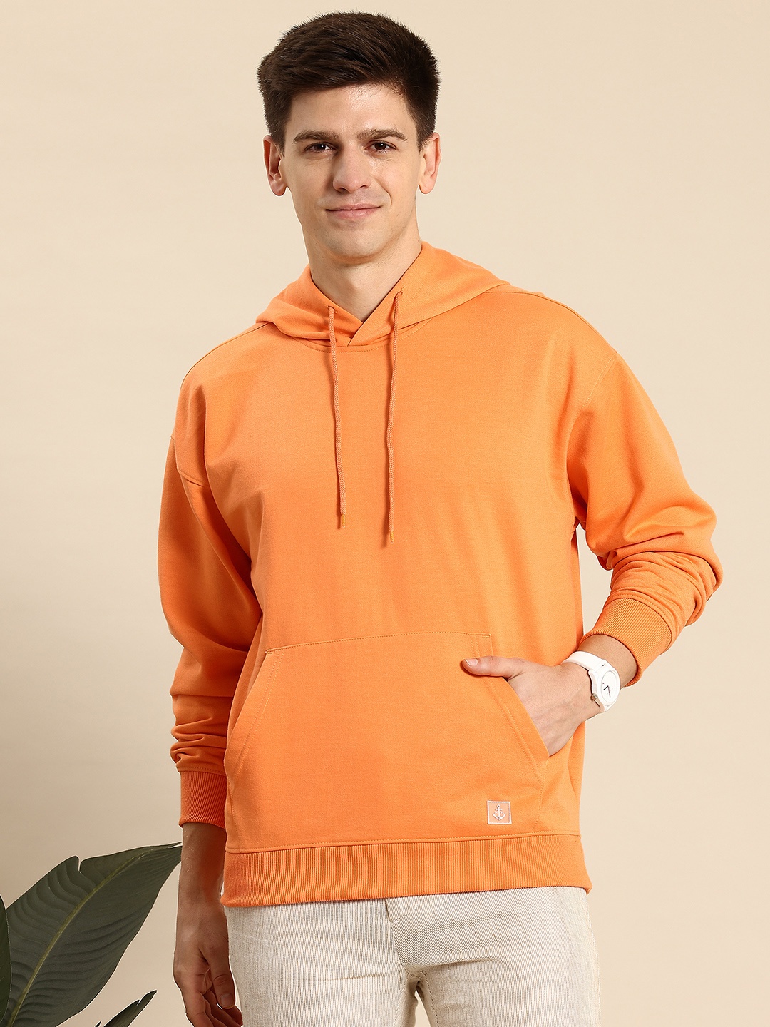 

Mast & Harbour Hooded Sweatshirt, Orange