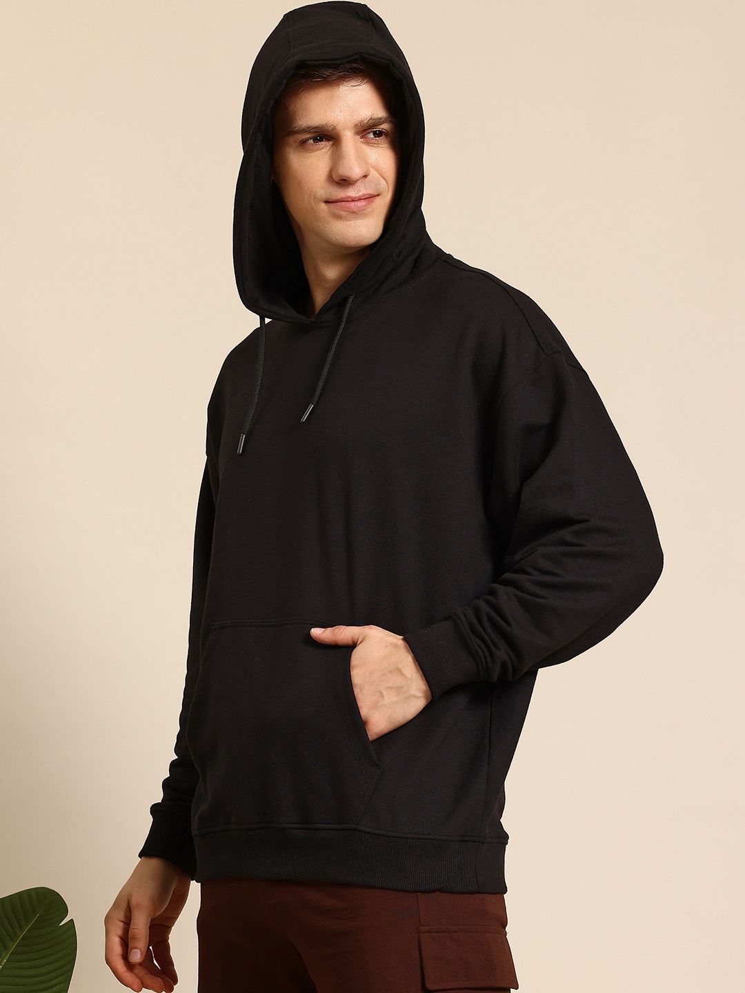 

Mast & Harbour Hooded Pullover Sweatshirt, Black