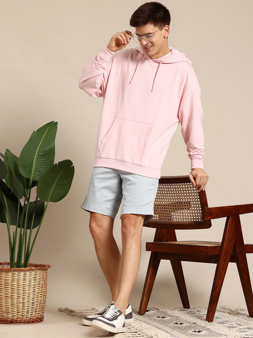 

Mast & Harbour Hooded Pullover Sweatshirt, Pink