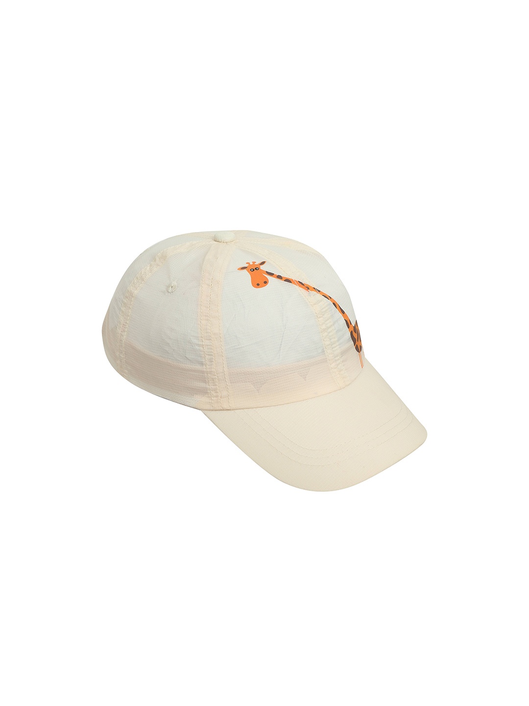 

FabSeasons Kids Giraffe Printed Baseball Cap, Beige