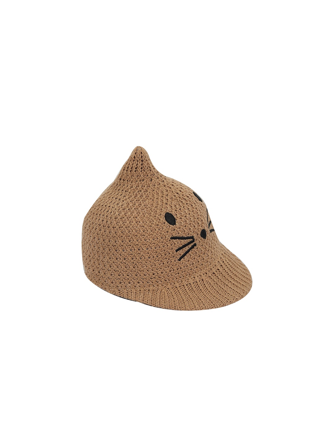 

FabSeasons Kids Self Design Cotton Baseball Cap, Brown