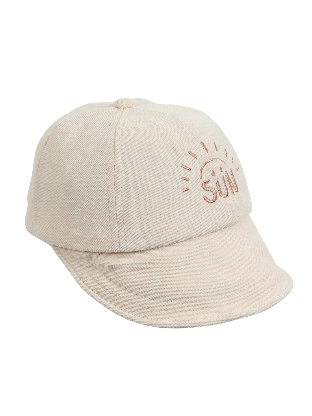 

FabSeasons Kids Printed Cotton Baseball Cap, Beige