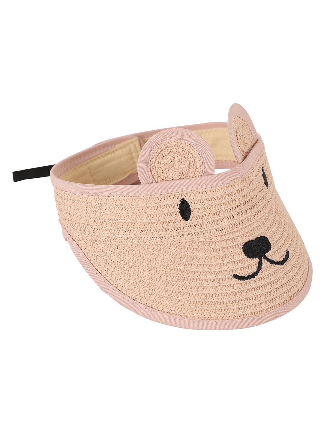 

FabSeasons Kids Self Design Visor Cap, Peach