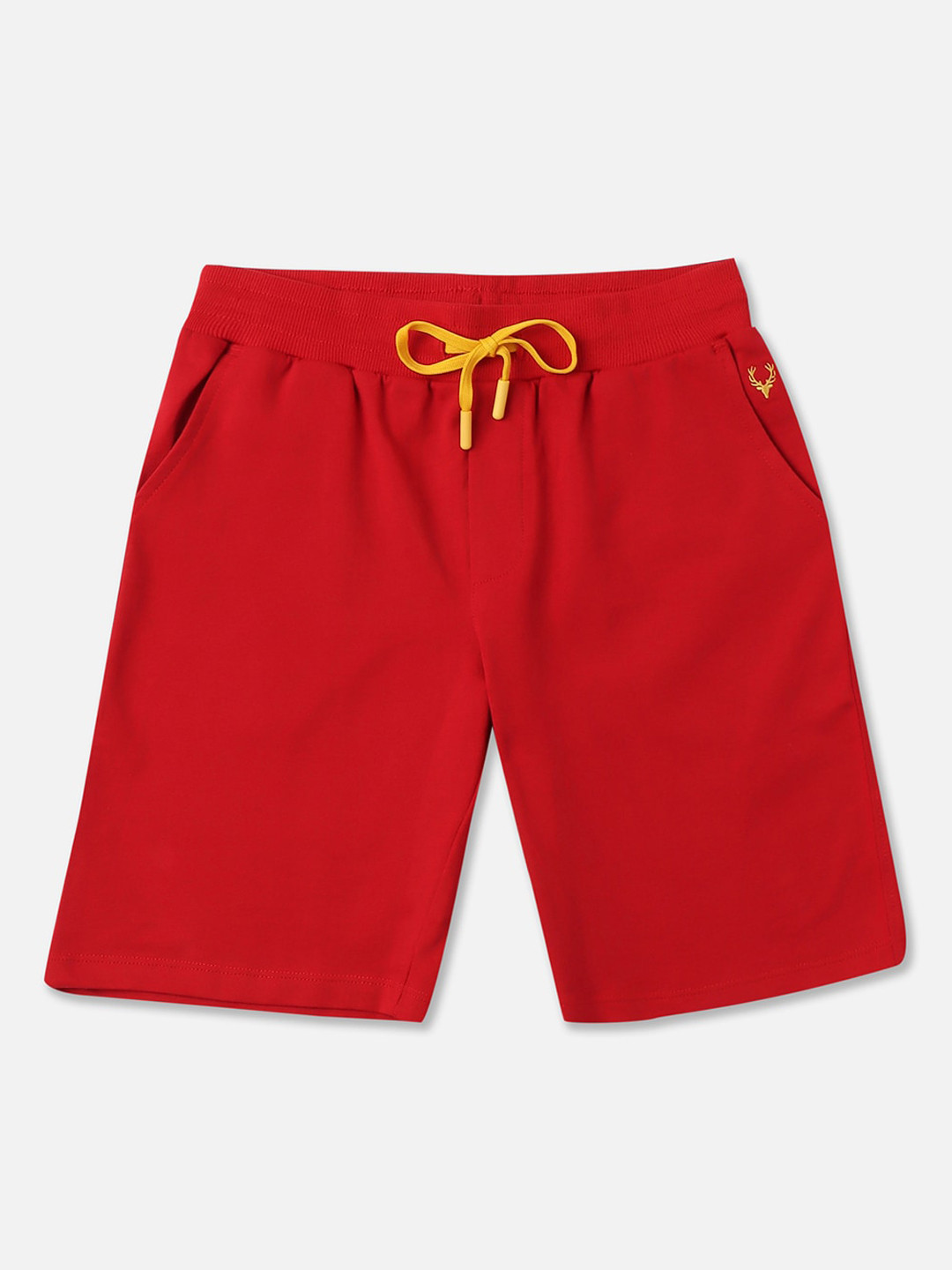 

Allen Solly Junior Boys Mid-Rise Shorts, Red