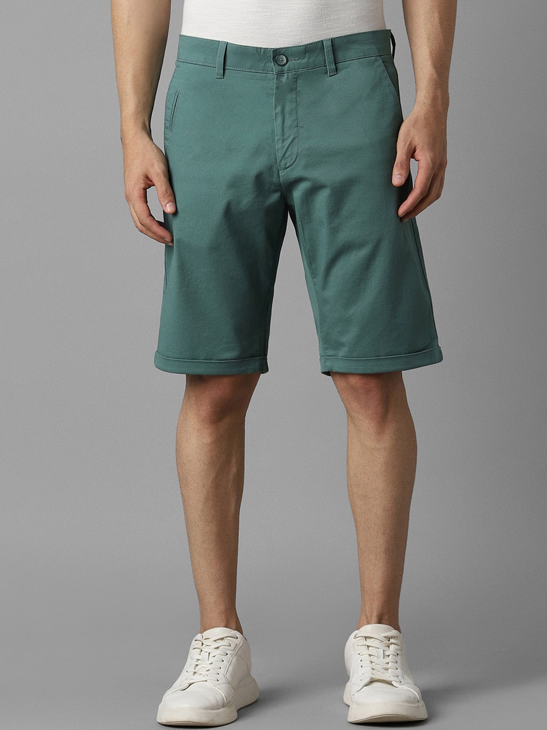 

Louis Philippe Sport Men Slim Fit Shorts, Green