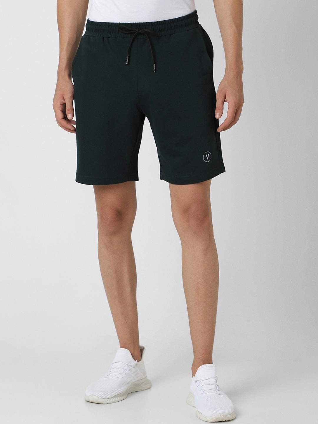 

Van Heusen Men Mid-Rise Shorts, Green