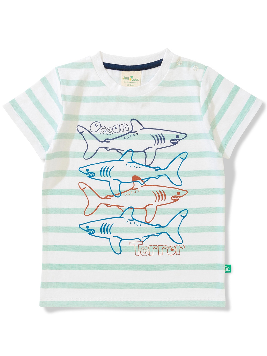 

JusCubs Boys Graphic Printed Round Neck Cotton Casual T-shirt, White