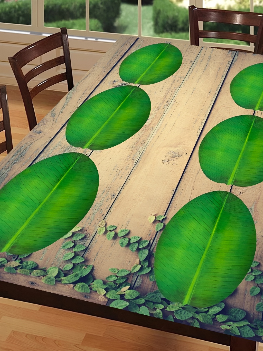 

REVEXO Green Pieces Printed Water Proof Table Placemats