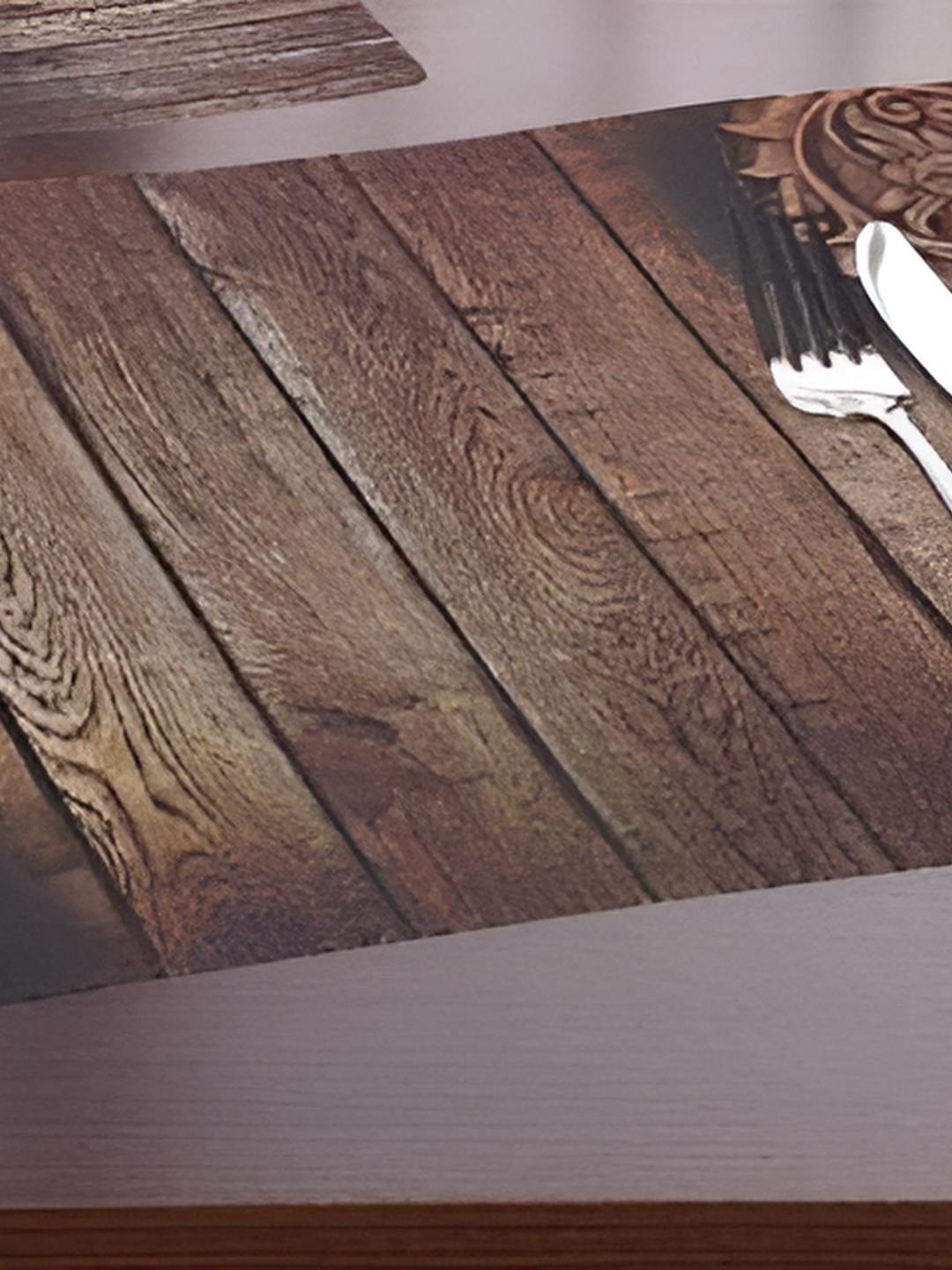 

REVEXO Brown 6 Pieces Rectangular Table Placemats