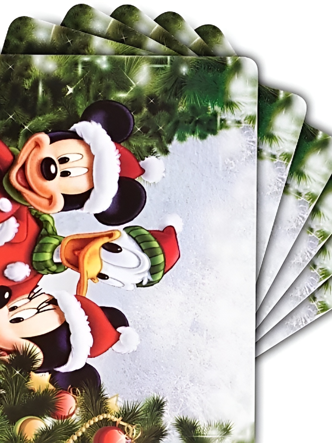 

REVEXO White & Red 6 Pieces Cartoon Characters Printed Non-Slip Table Placemats
