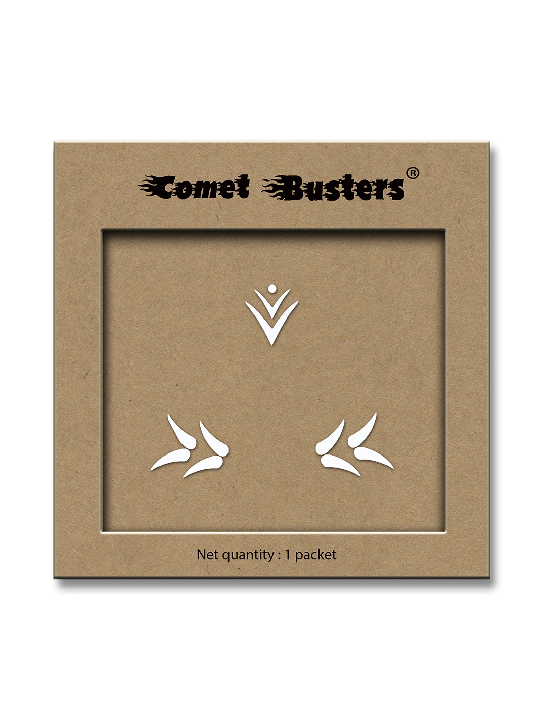 

Comet Busters Traditional Designer Bindi 7 Pcs, White