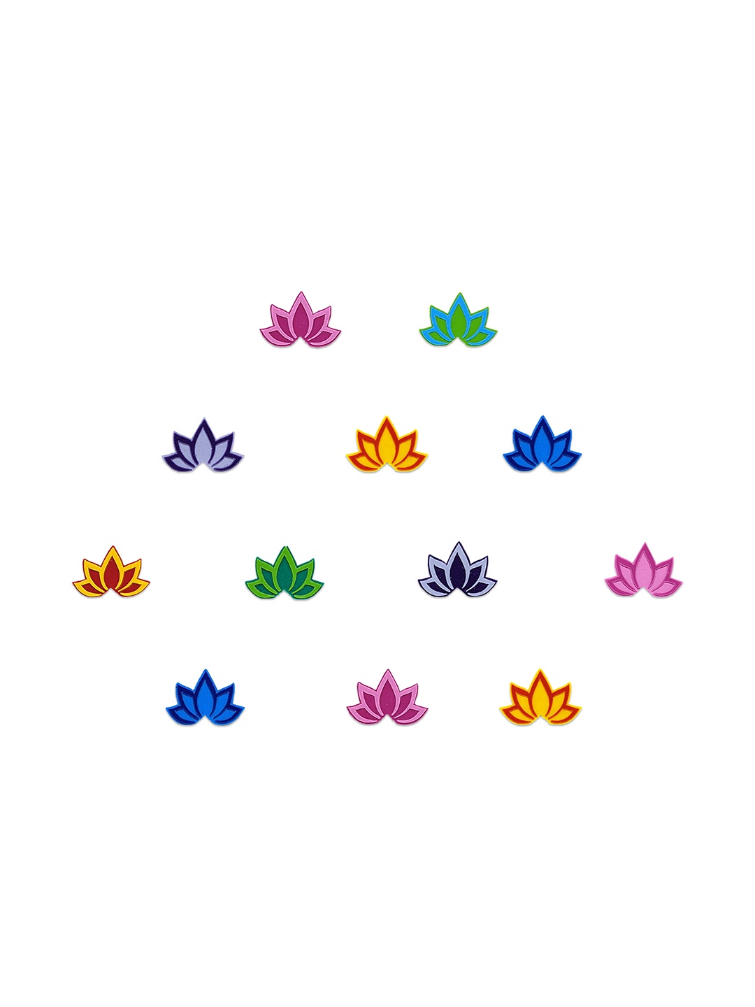 

Comet Busters Embellished Traditional Designer Bindi 12 Pcs, Multi