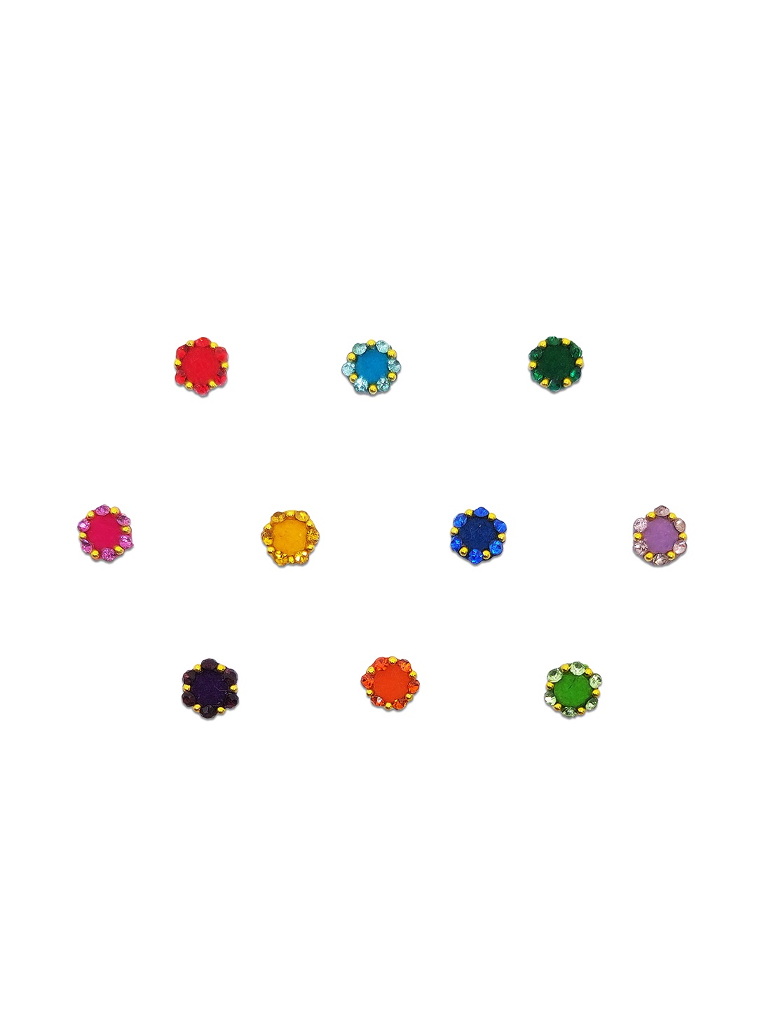 

Comet Busters Stones-Studded Reusable Bindi, Red