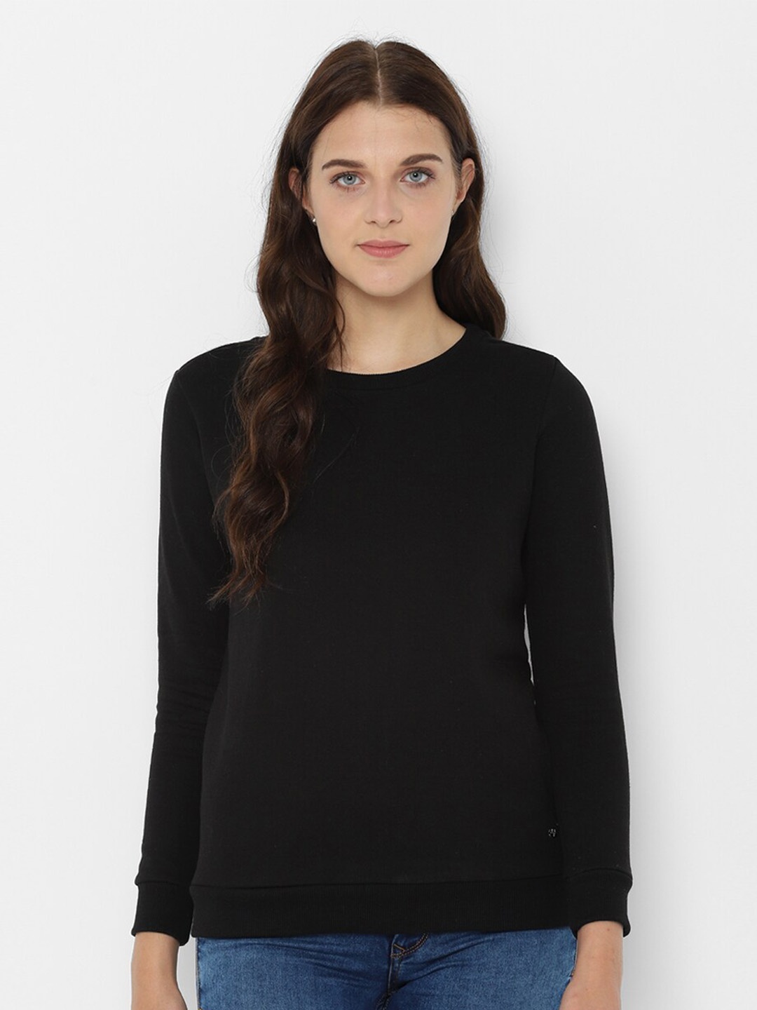 

Allen Solly Woman Pullover Sweatshirt, Black