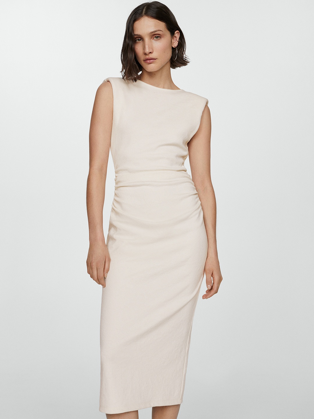

MANGO Sheath Mini Dress, Off white