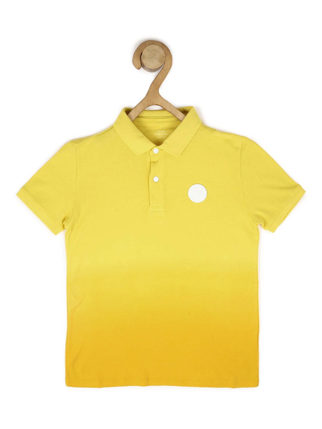

Peter England Boys Polo Collar Cotton Regular Fit T-shirt, Yellow