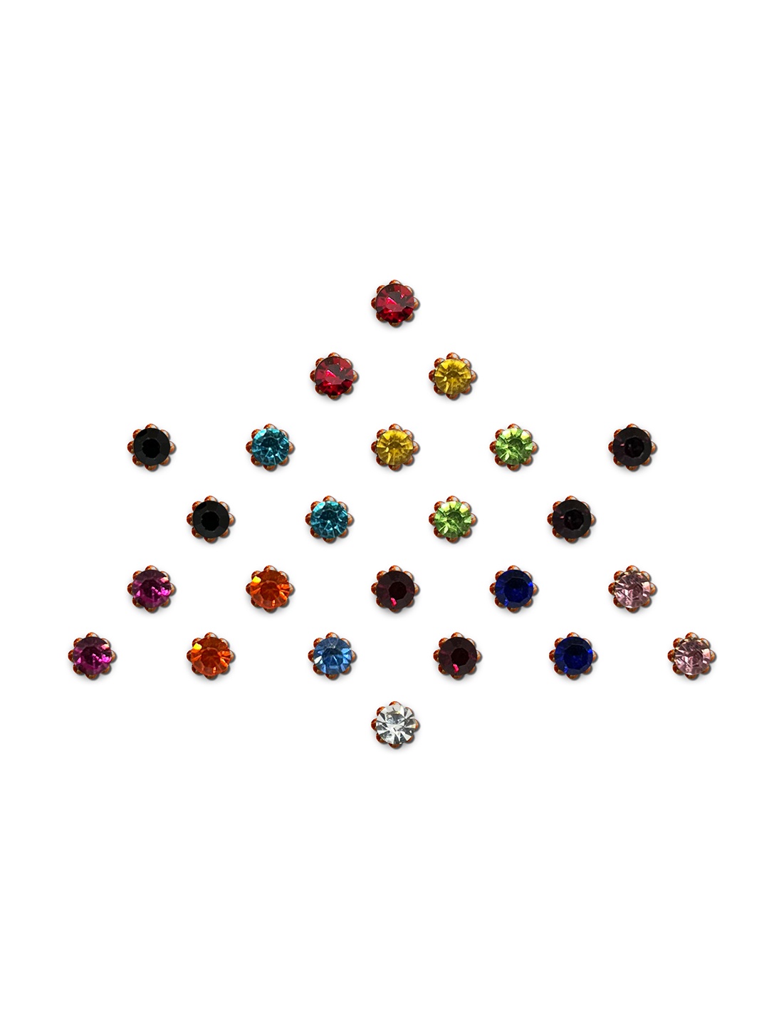 

Comet Busters Stone-Studded Embellished Bindi 10 Pcs, Red