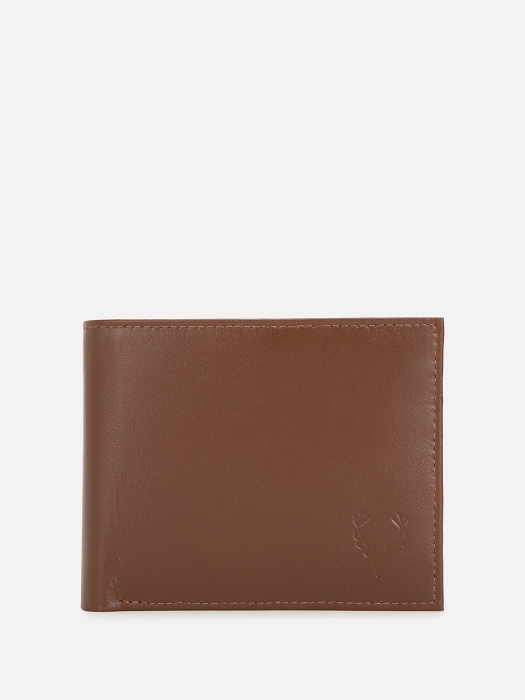 

Allen Solly Men Leather Two Fold Wallet, Brown