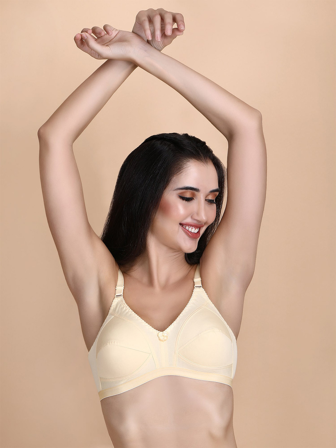 

Hill Islands Full Coverage Non Padded Anti Odour Everyday Bra- All Day Comfort, Beige
