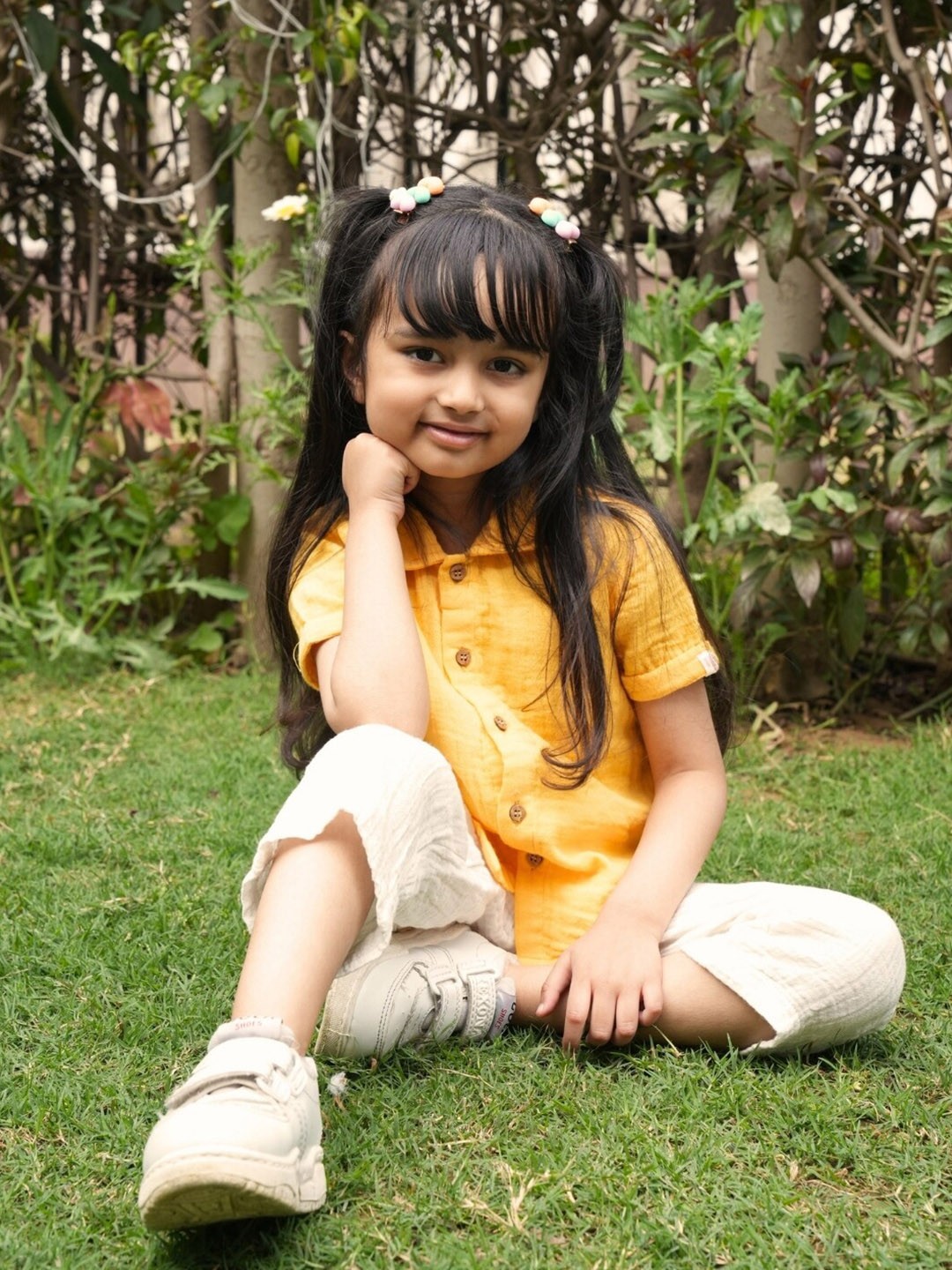

Greendeer Kids Organic Cotton Shirt with Pyjamas, Yellow