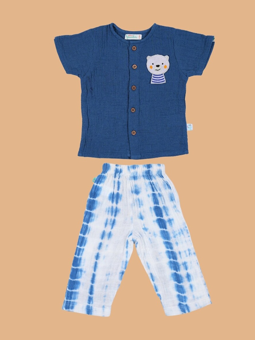 

Greendeer Kids Shirt with Pyjamas, White