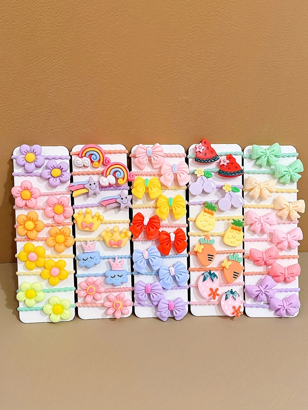 

LYTIX Girls Set Of 30 Assorted Cute Cartoon Hair Ties